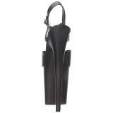 Black Matte 20 cm Pleaser FLAMINGO-809 High Heels Platform