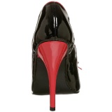 Black Red 12,5 cm SEDUCE-216 Womens Shoes with High Heels