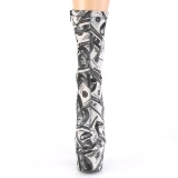 Dollar bills canvas 18 cm ADORE-1002DP ankle boots with platform