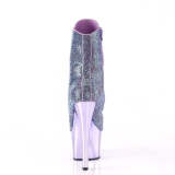 Lavender rhinestones 18 cm ADORE-1020CHRS pleaser high heels ankle boots