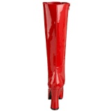Red Shiny 13 cm ELECTRA-2020 High Heeled Womens Boots for Men