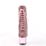 Rosa rhinestones 18 cm ADORE-1020CHRS pleaser high heels ankle boots