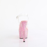 Rose 18 cm BEJEWELED-708RRS Pole dance high heels shoes rhinestones platform