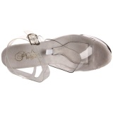Transparent 18 cm TIPJAR-708-2 tip jar platform stripper high heel shoes
