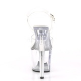 Transparent 18 cm TIPJAR-708RAD tip jar platform stripper high heel shoes