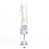 Transparent 20 cm FLAMINGO-1021C Exotic pole dance boots