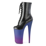 Vegan 25,5 cm BEYOND-1020BP extrem platform high heels ankle boots