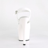 White 18 cm ADORE-708N Platform High Heels Shoes